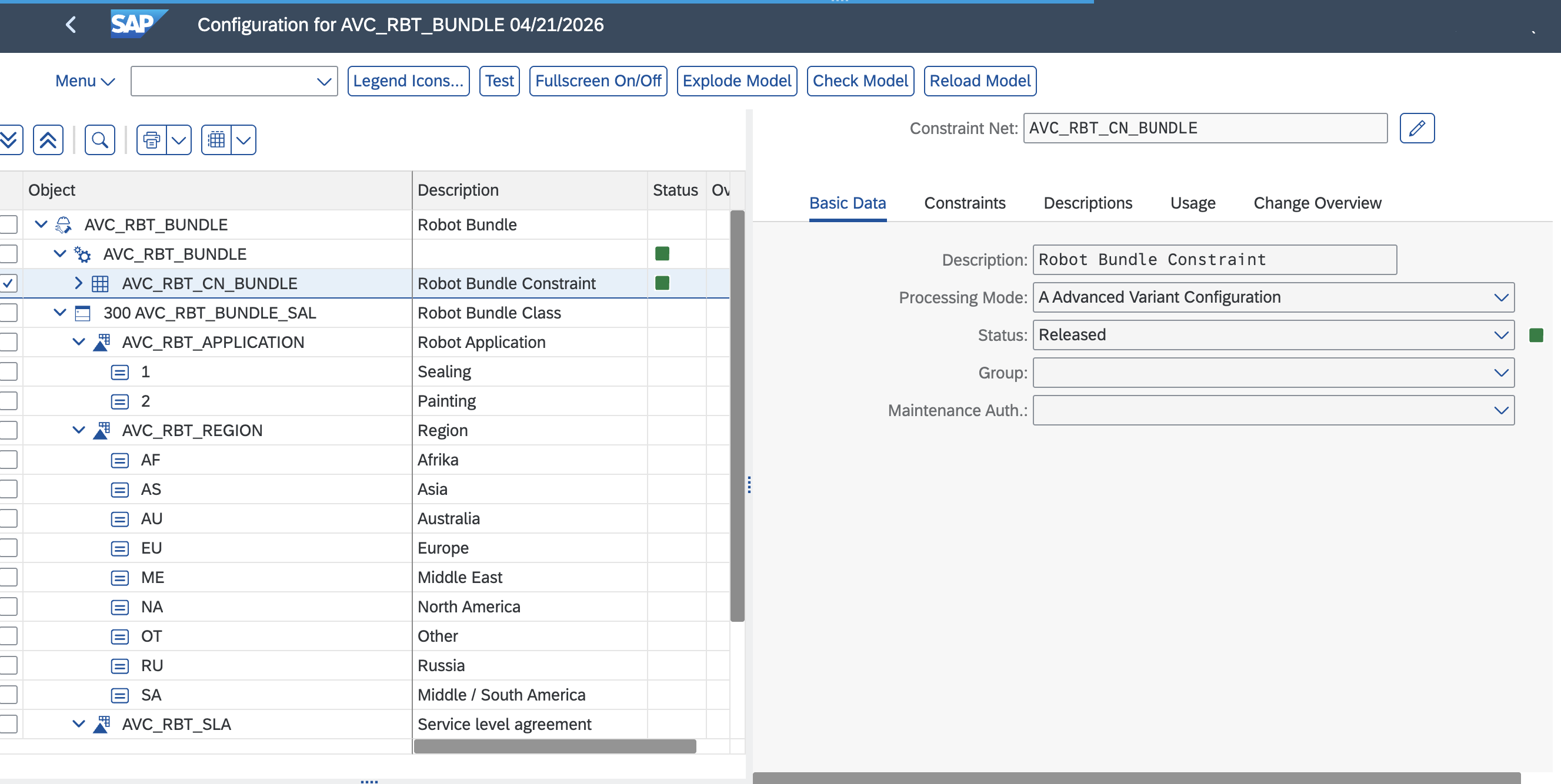 SAP screenshot